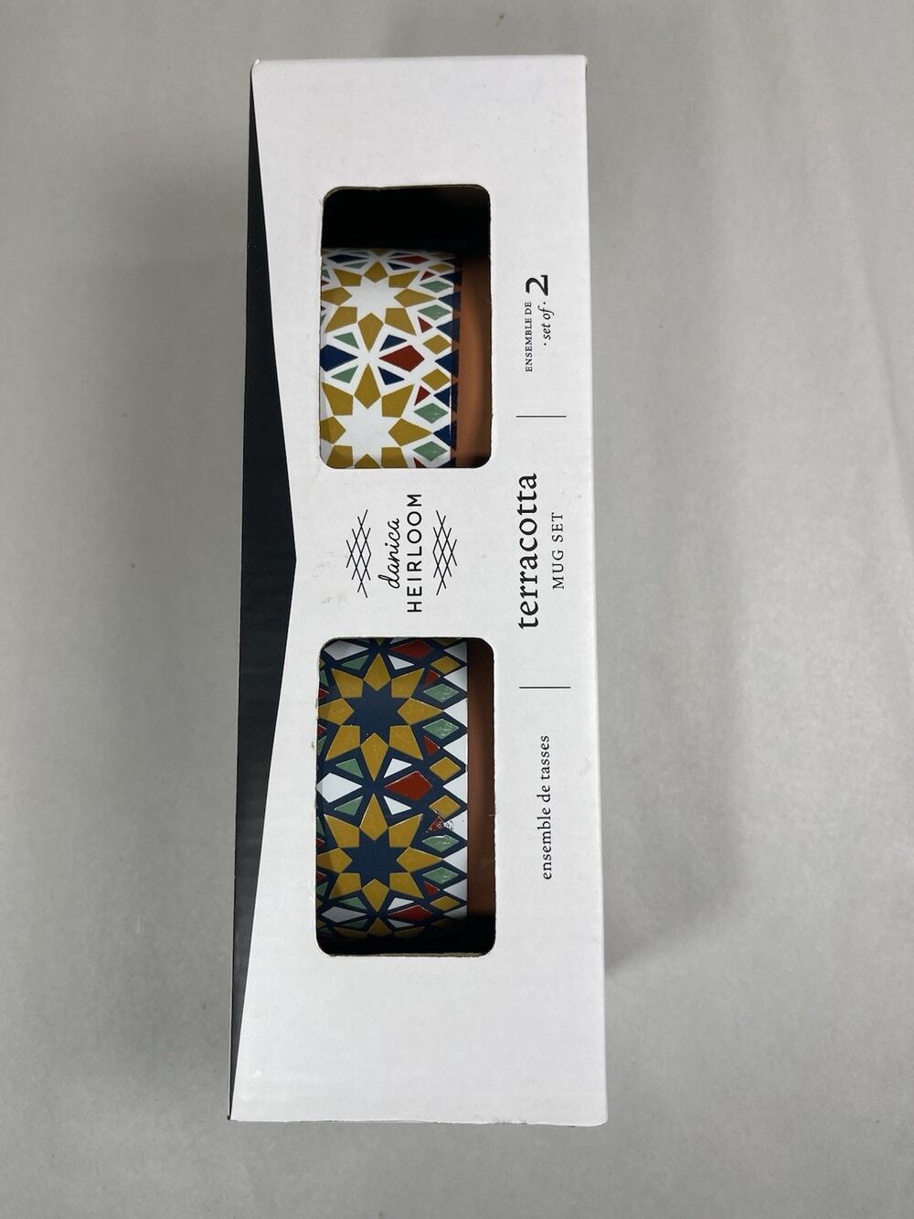 Danica Heirloom Terracotta Harmony Mug Set 14oz Set of 2 Stoneware Coffee Tea